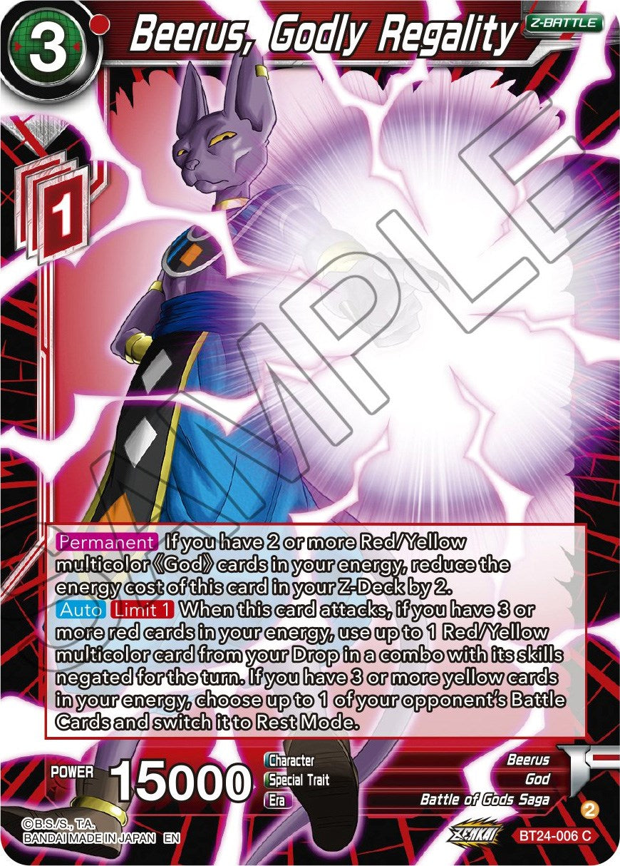 Beerus, Godly Regality (BT24-006) [Beyond Generations] | Rock City Comics