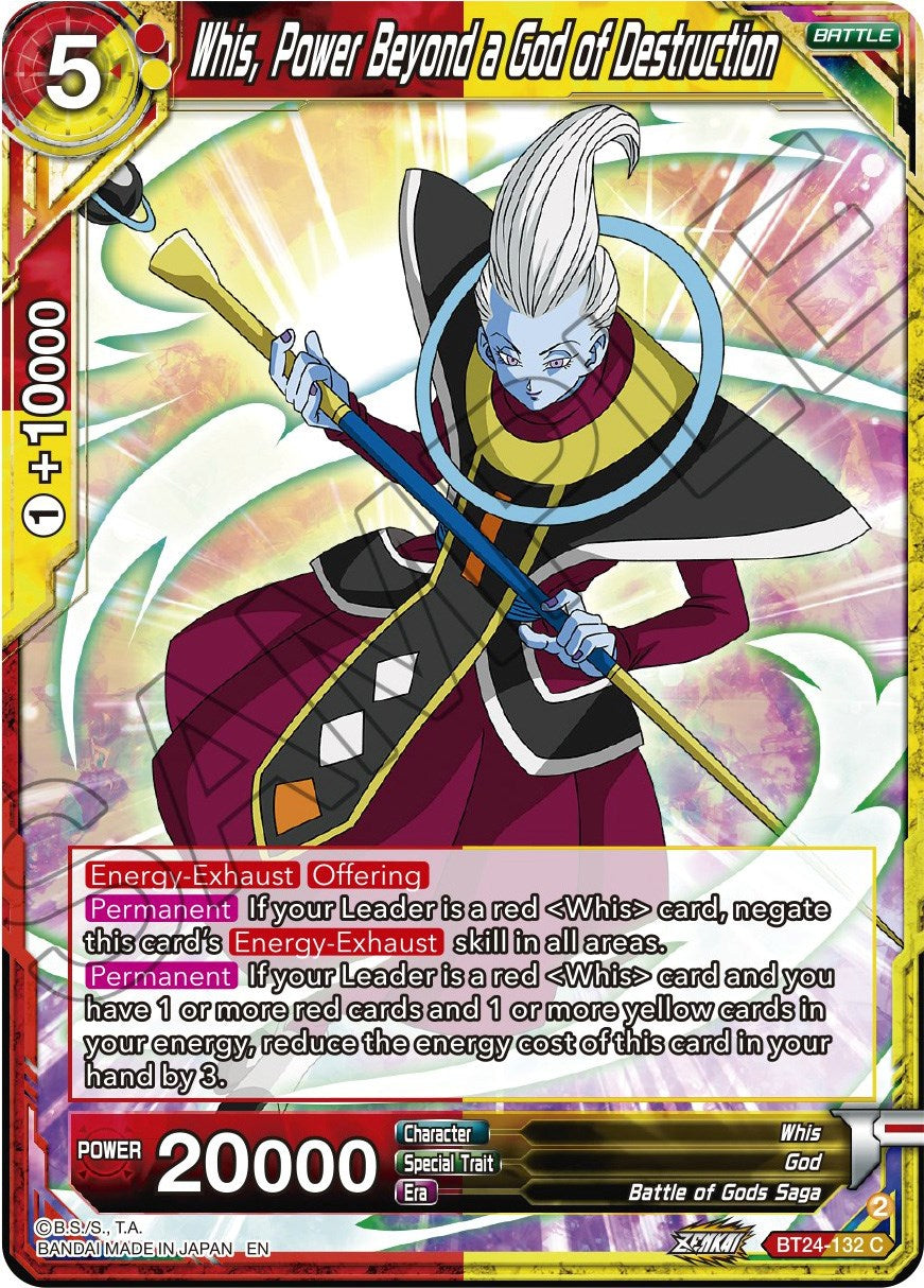 Whis, Power Beyond a God of Destruction (BT24-132) [Beyond Generations] | Rock City Comics