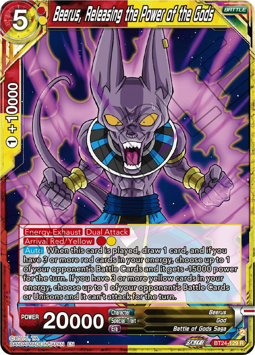 Beerus, Releasing the Power of the Gods (BT24-129) [Beyond Generations] | Rock City Comics