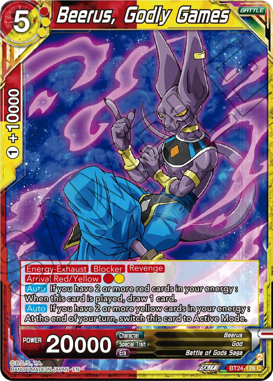 Beerus, Godly Games (BT24-126) [Beyond Generations] | Rock City Comics