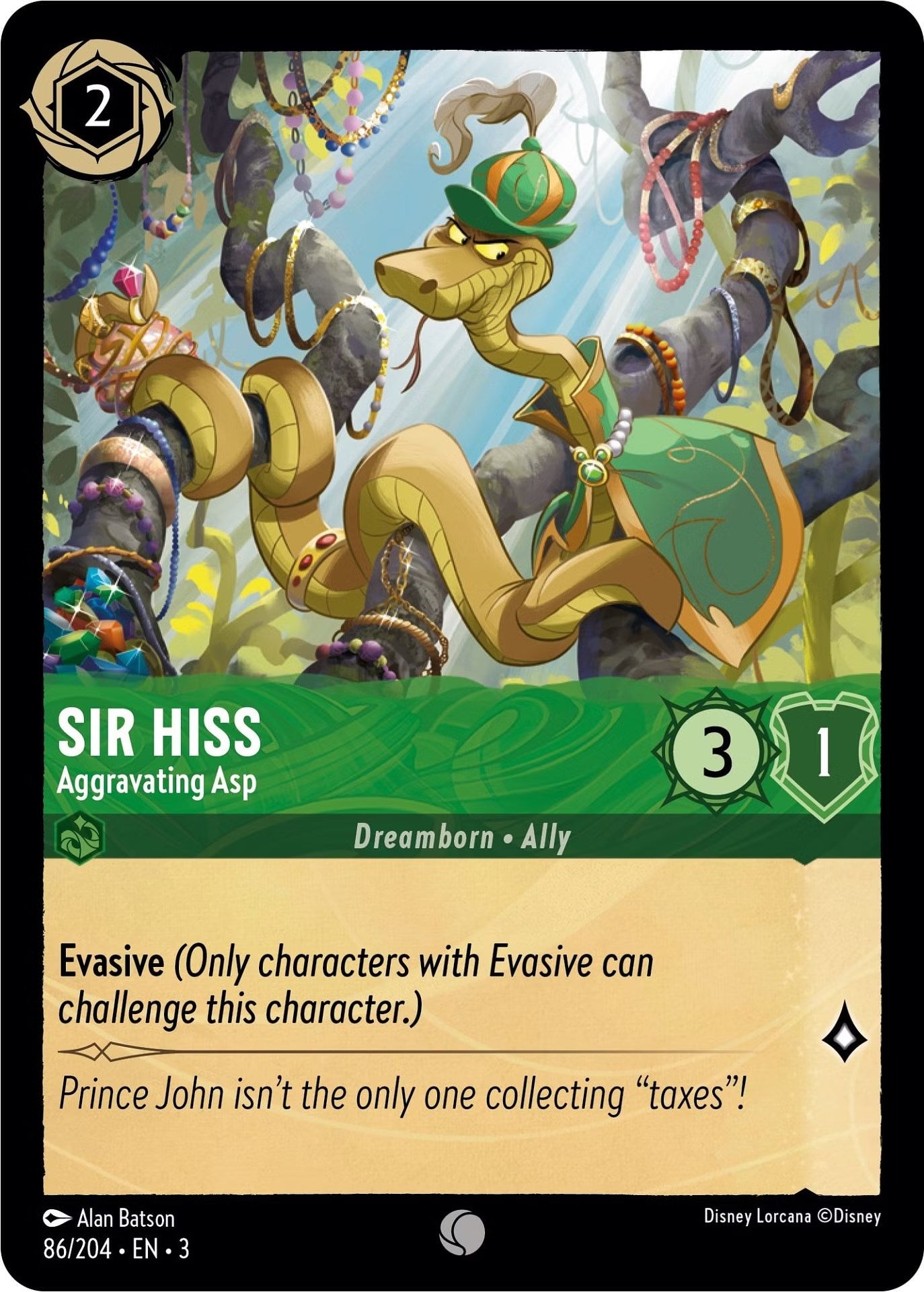 Sir Hiss - Aggravating Asp (86/204) [Into the Inklands] | Rock City Comics