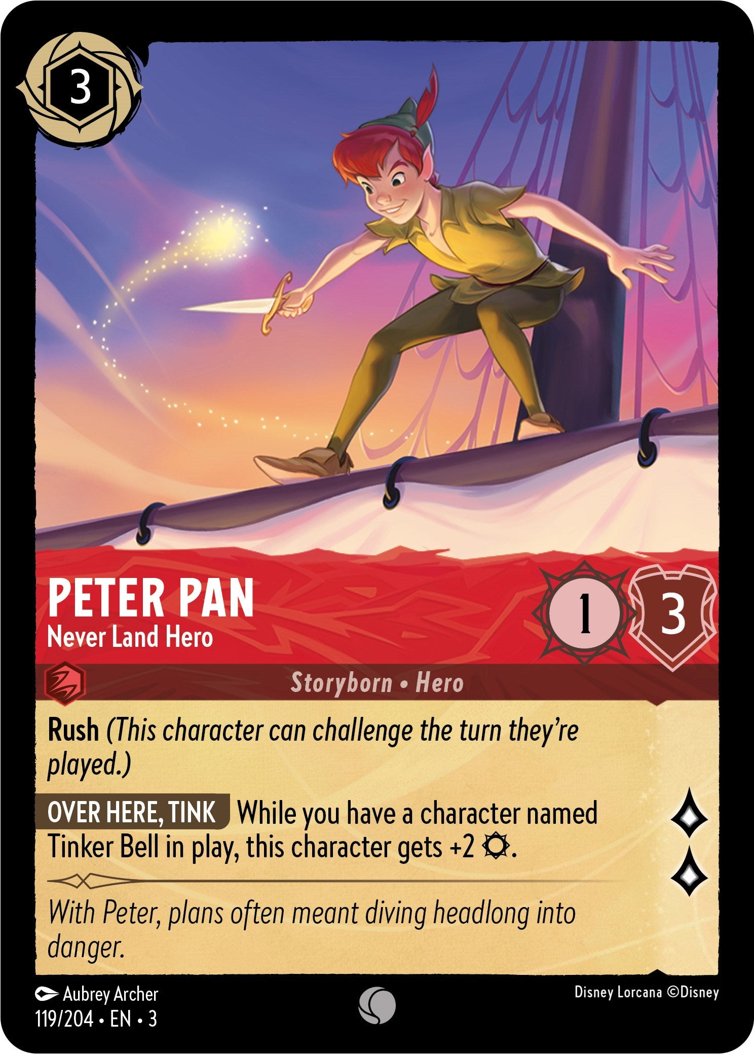 Peter Pan - Never Land Hero (119/204) [Into the Inklands] | Rock City Comics