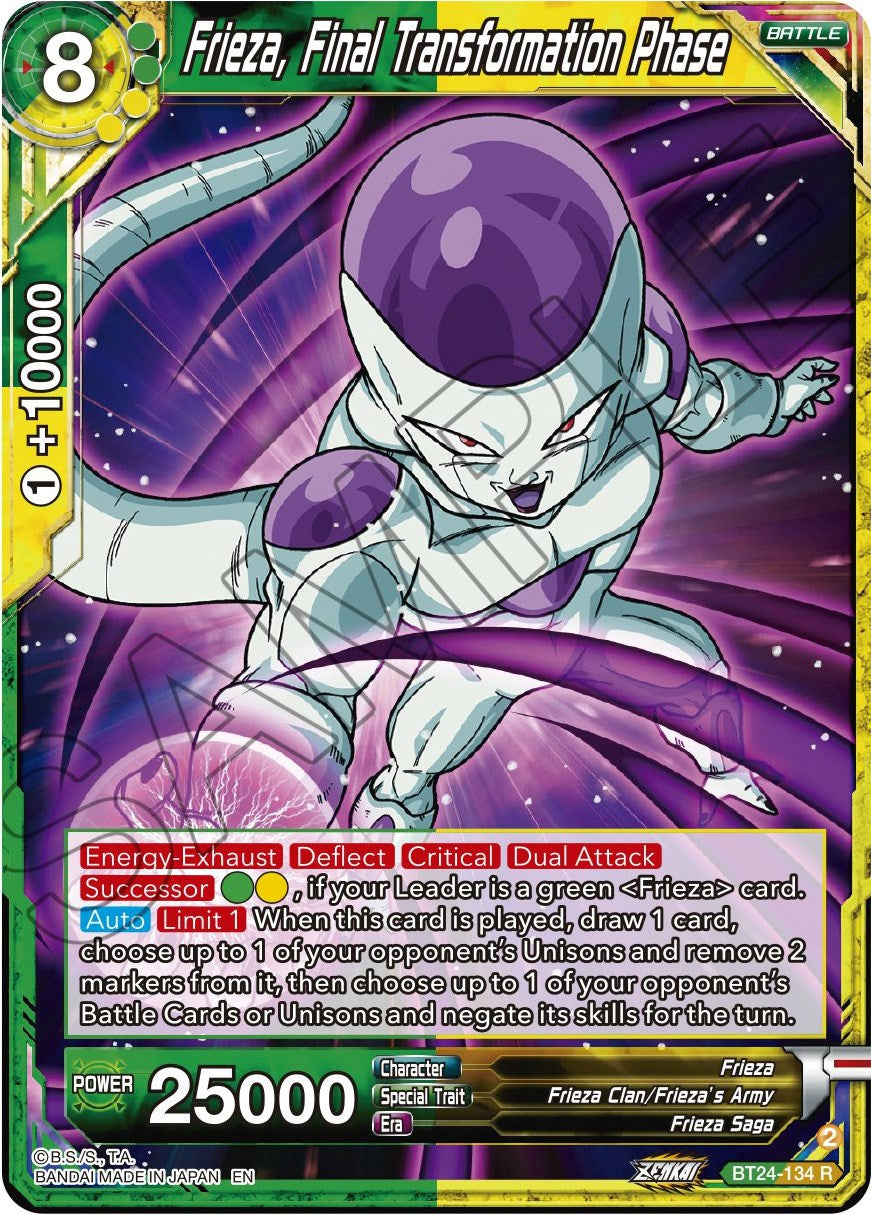 Frieza, Final Transformation Phase (BT24-134) [Beyond Generations] | Rock City Comics