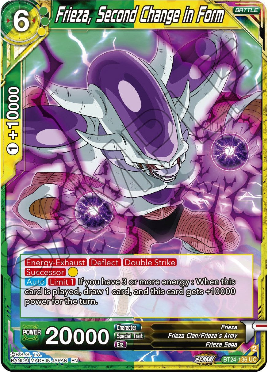 Frieza, Second Change in Form (BT24-136) [Beyond Generations] | Rock City Comics