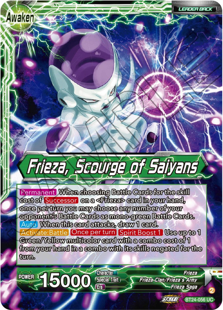 Frieza // Frieza, Scourge of Saiyans (BT24-056) [Beyond Generations] | Rock City Comics