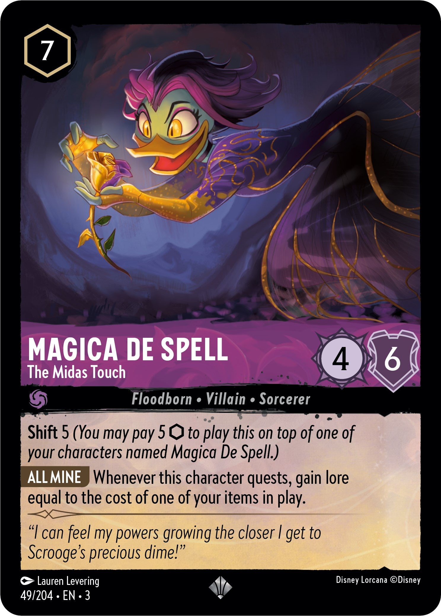 Magica De Spell - The Midas Touch (49/204) [Into the Inklands] | Rock City Comics