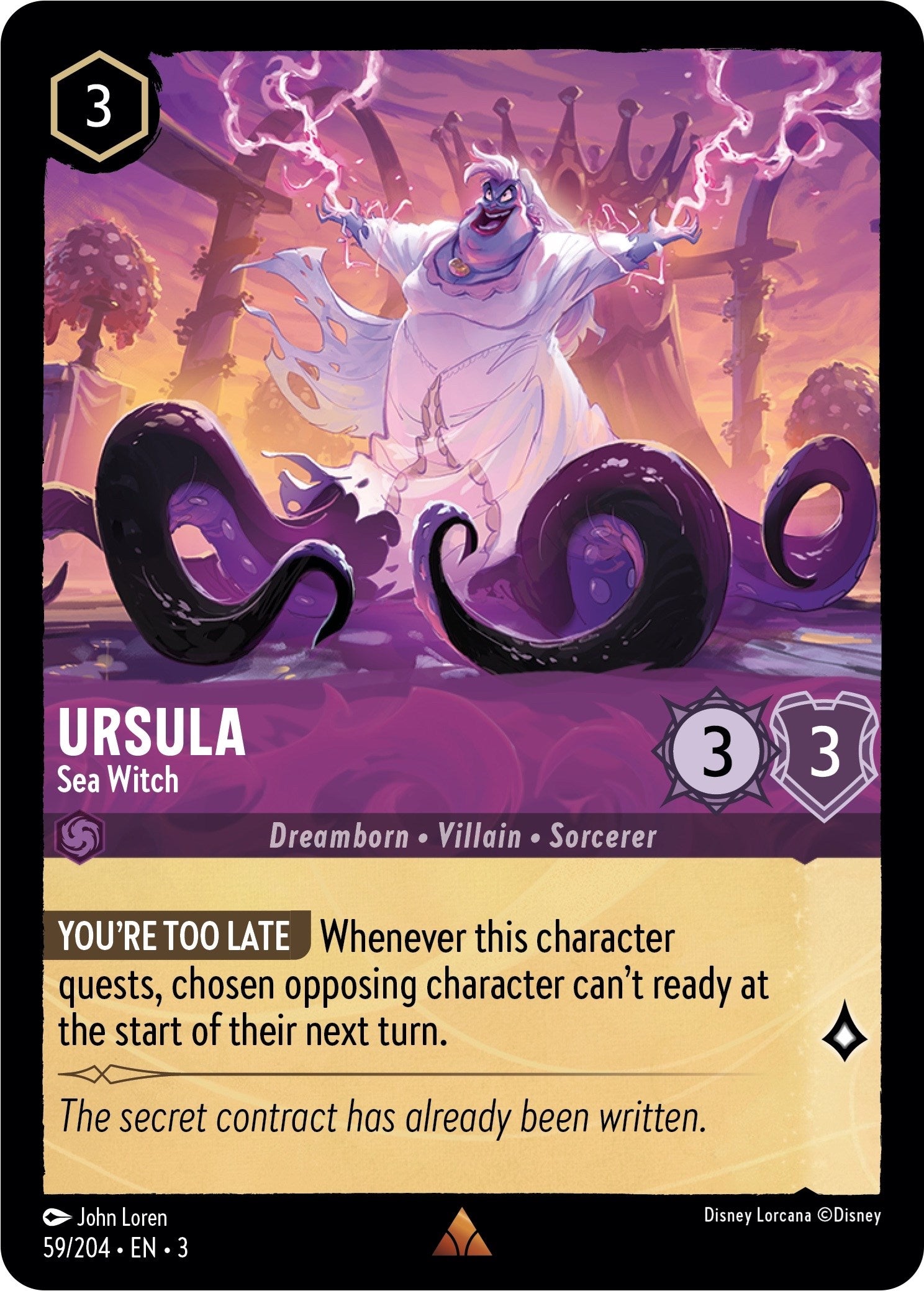 Ursula - Sea Witch (59/204) [Into the Inklands] | Rock City Comics
