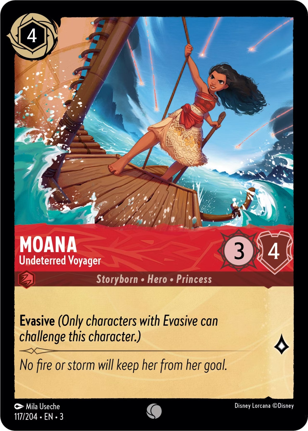 Moana - Undeterred Voyager (117/204) [Into the Inklands] | Rock City Comics
