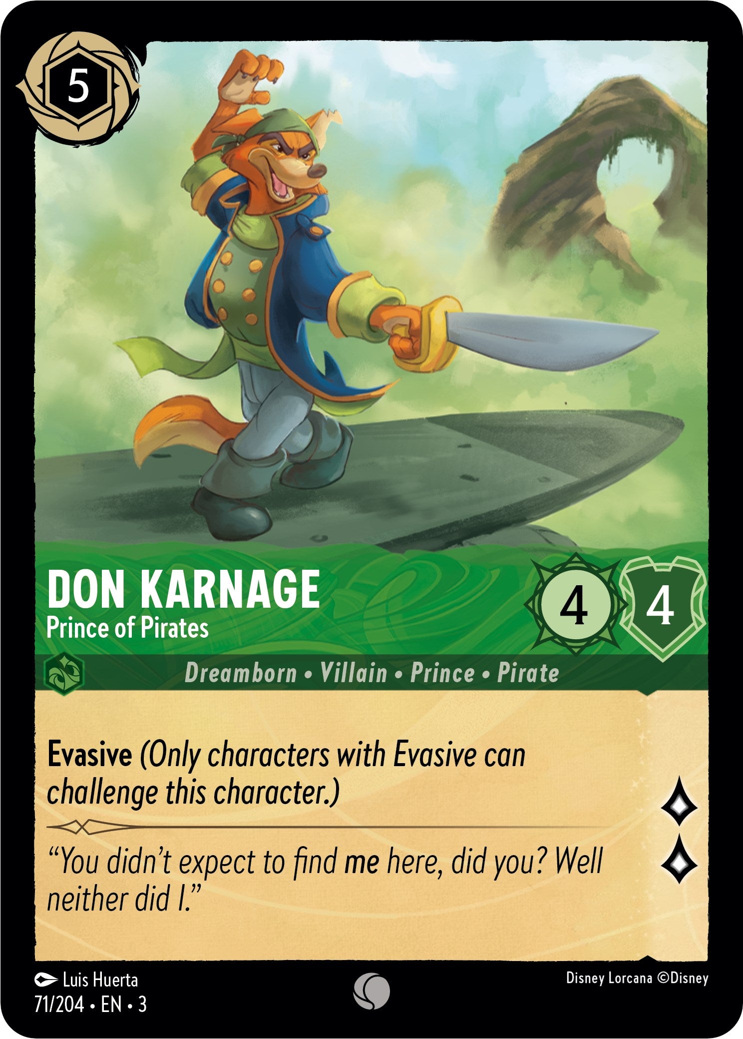 Don Karnage - Prince of Pirates (71/204) [Into the Inklands] | Rock City Comics