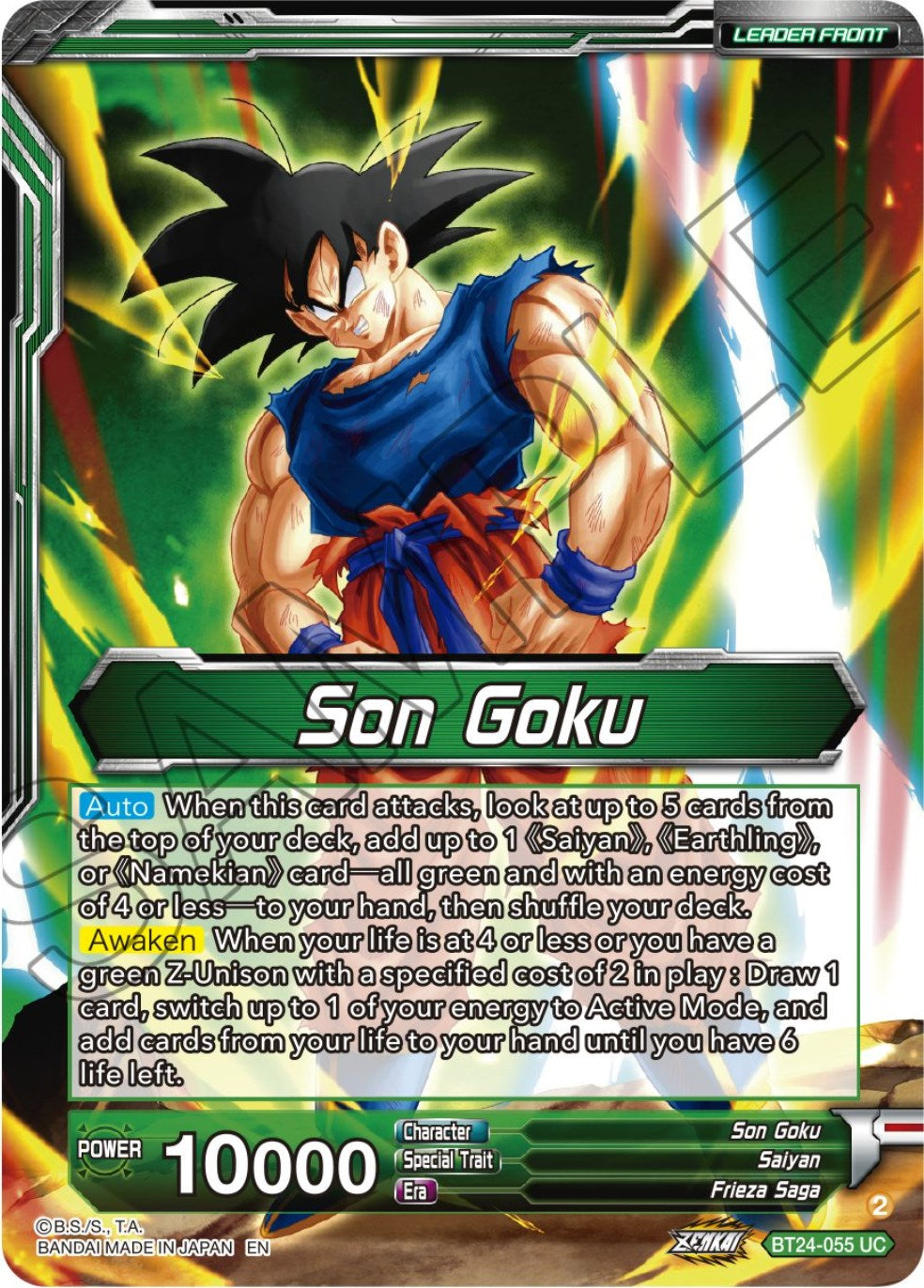 Son Goku // SS Son Goku, Beginning of a Legend (BT24-055) [Beyond Generations] | Rock City Comics