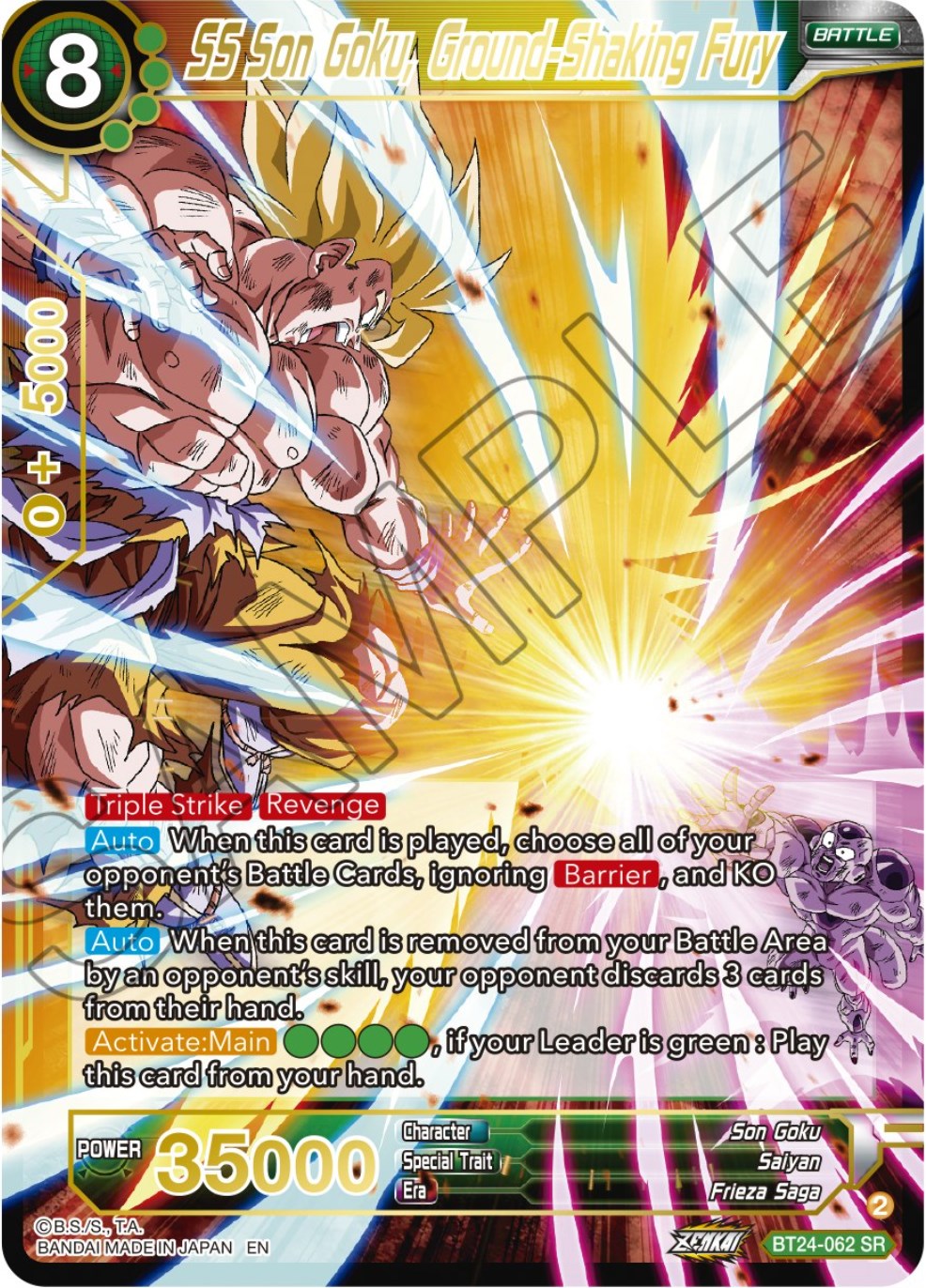 SS Son Goku, Ground-Shaking Fury (BT24-062) [Beyond Generations] | Rock City Comics