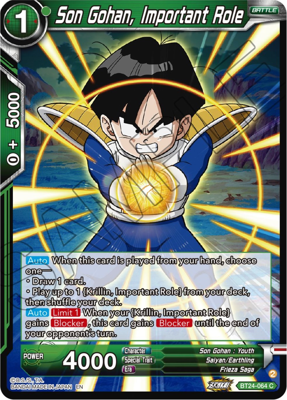 Son Gohan, Important Role (BT24-064) [Beyond Generations] | Rock City Comics