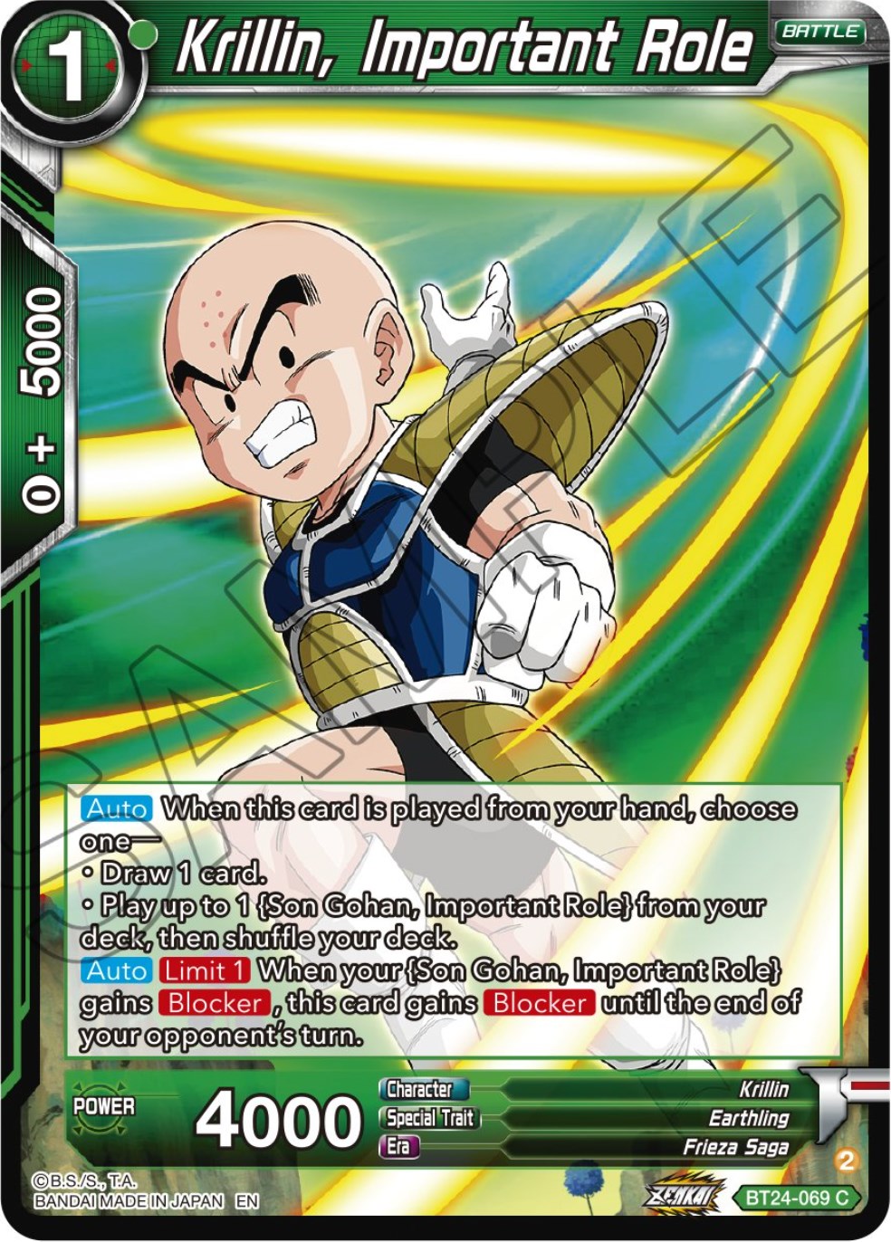 Krillin, Important Role (BT24-069) [Beyond Generations] | Rock City Comics