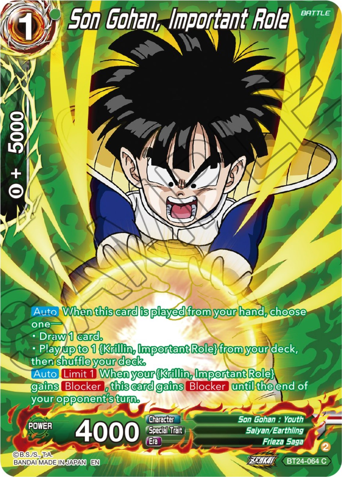 Son Gohan, Important Role (Collector Booster) (BT24-064) [Beyond Generations] | Rock City Comics