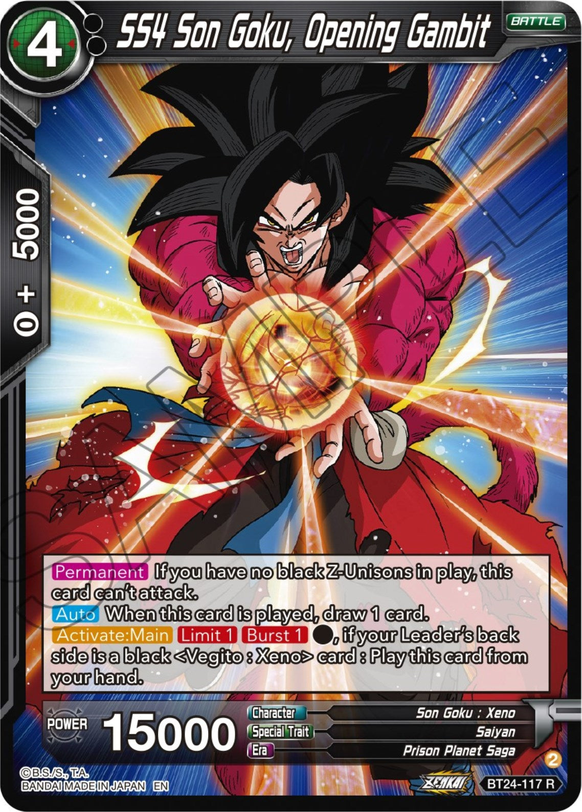 SS4 Son Goku, Opening Gambit (BT24-117) [Beyond Generations] | Rock City Comics