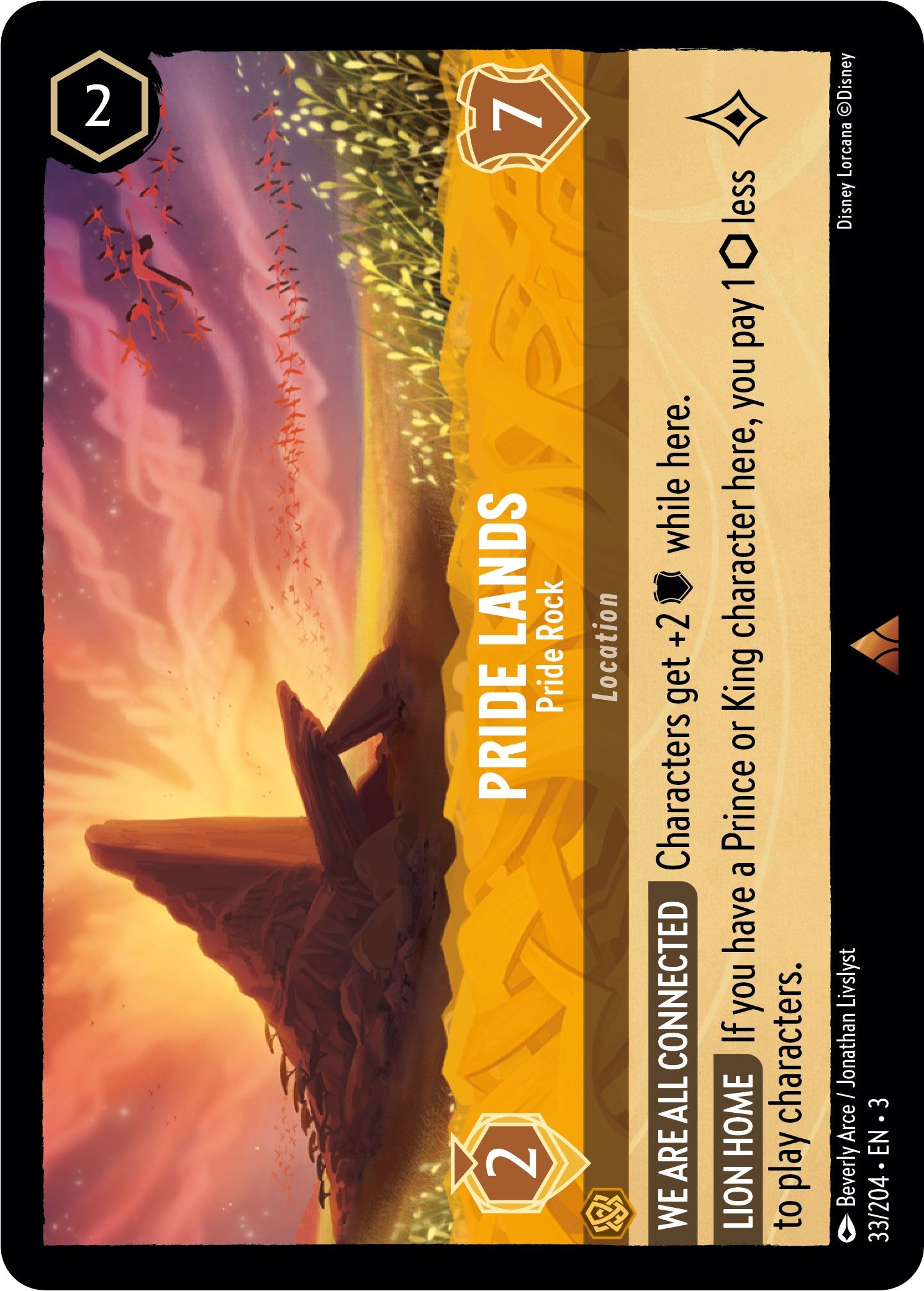 Pride Lands - Pride Rock (33/204) [Into the Inklands] | Rock City Comics