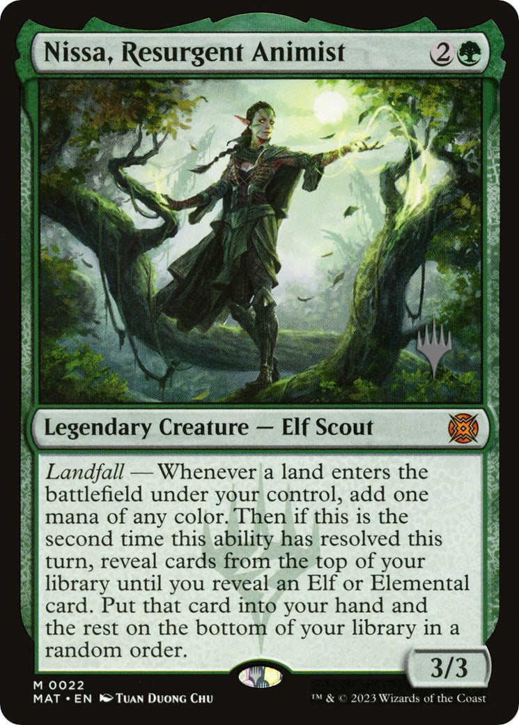 Nissa, Resurgent Animist (Promo Pack) [Murders at Karlov Manor Promos] | Rock City Comics