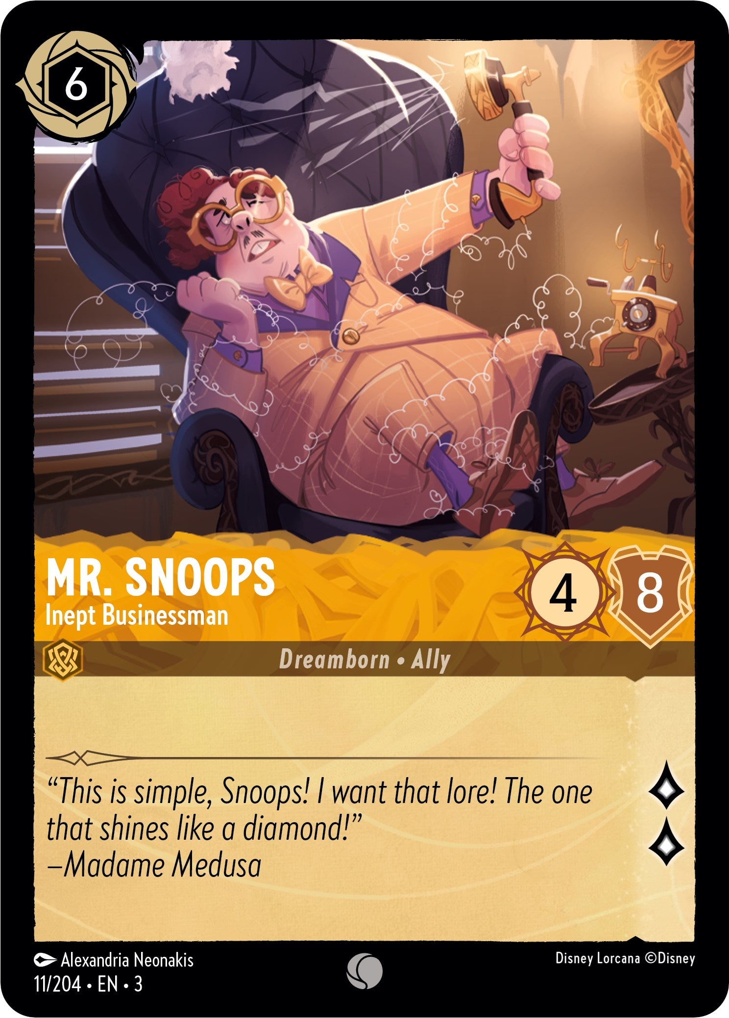 Mr. Snoops - Inept Businessman (11/204) [Into the Inklands] | Rock City Comics