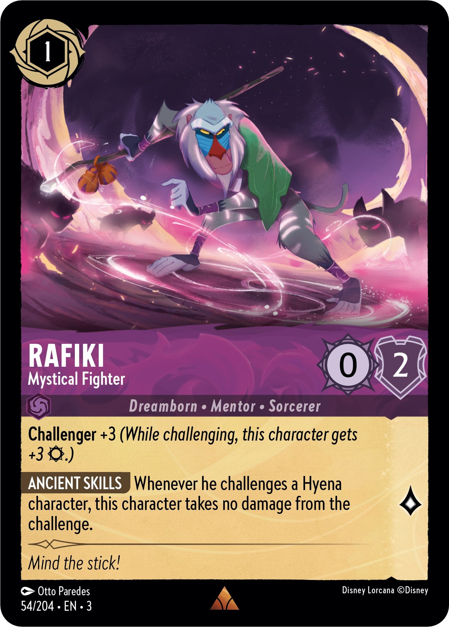 Rafiki - Mystical Fighter (54//204) [Into the Inklands] | Rock City Comics