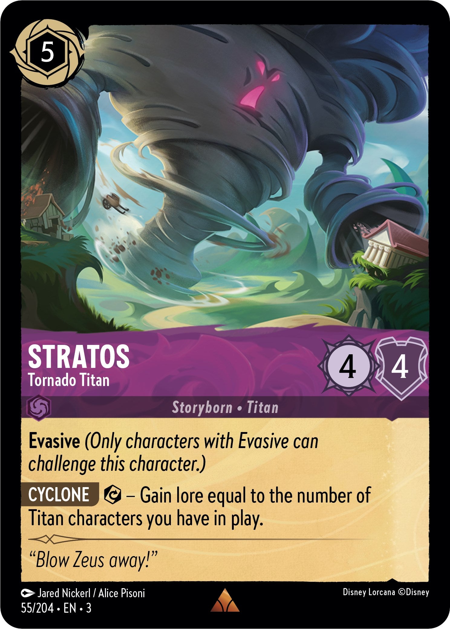 Stratos - Tornado Titan (55//204) [Into the Inklands] | Rock City Comics