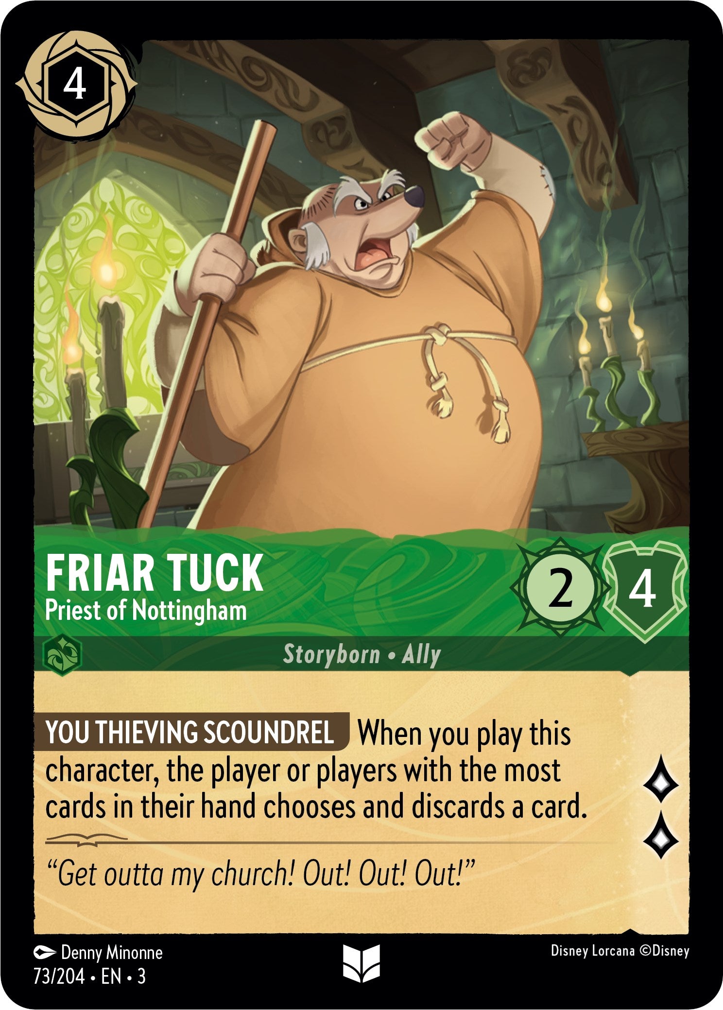 Friar Tuck - Priest of Nottingham (73/204) [Into the Inklands] | Rock City Comics
