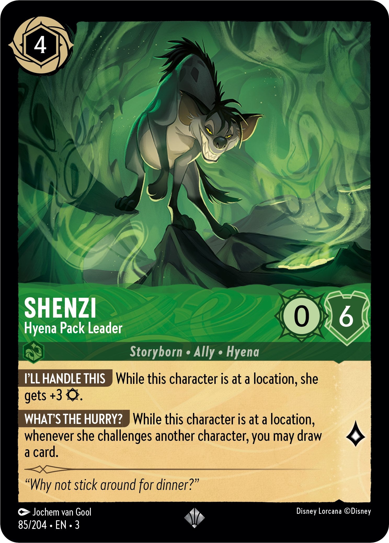Shenzi - Hyena Pack Leader (85//204) [Into the Inklands] | Rock City Comics