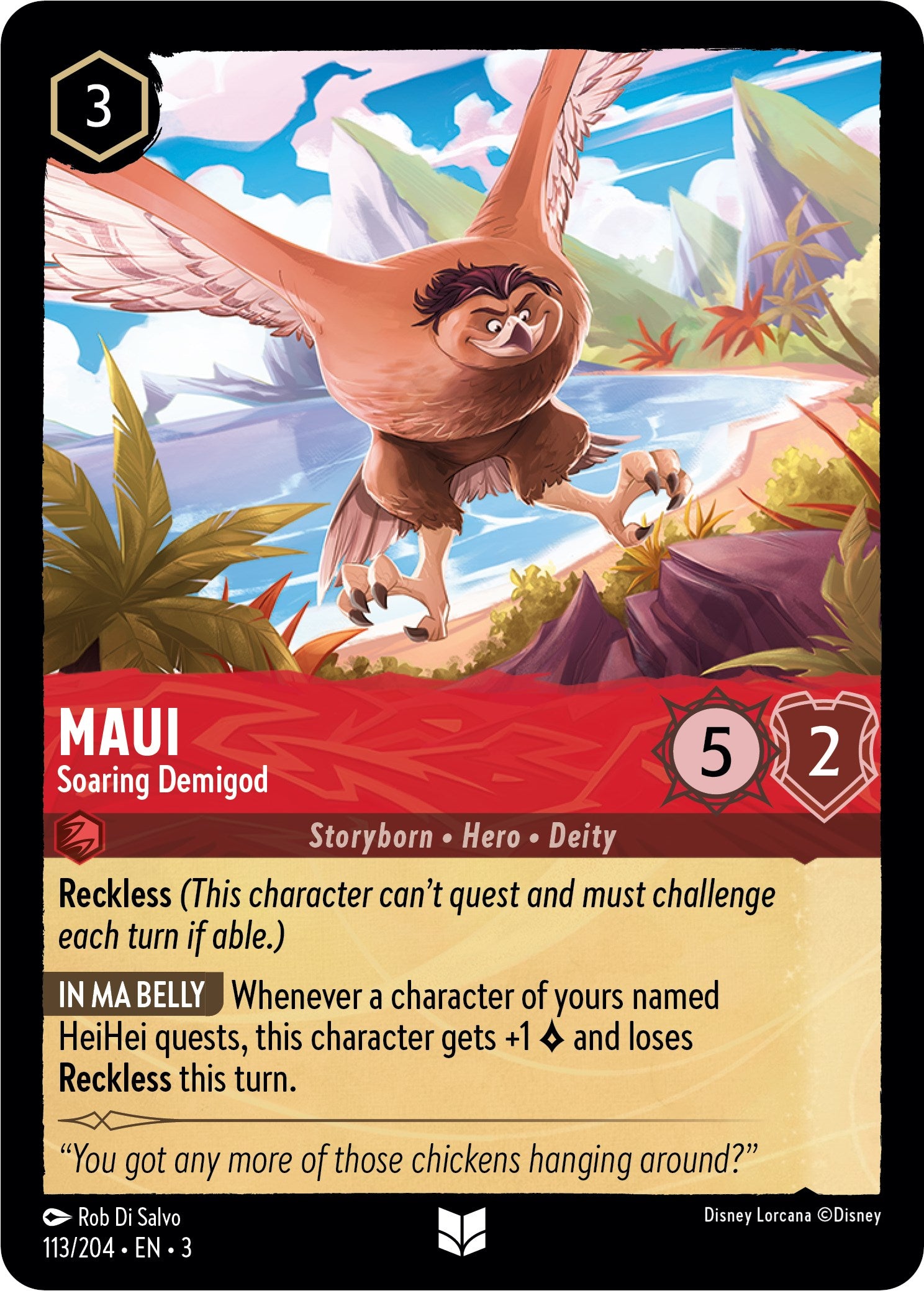Maui - Soaring Demigod (113//204) [Into the Inklands] | Rock City Comics