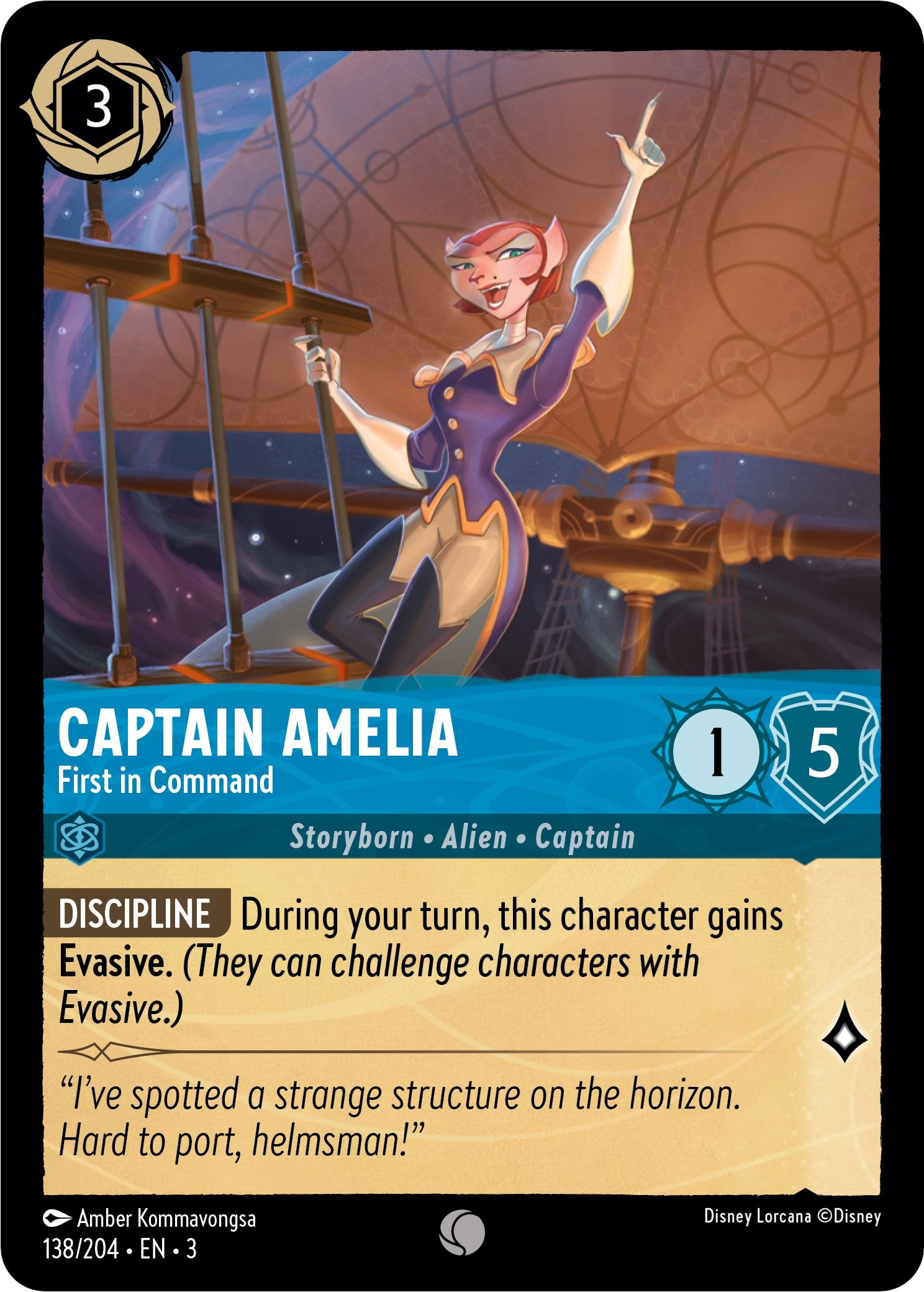 Captain Amelia - First in Command (138//204) [Into the Inklands] | Rock City Comics