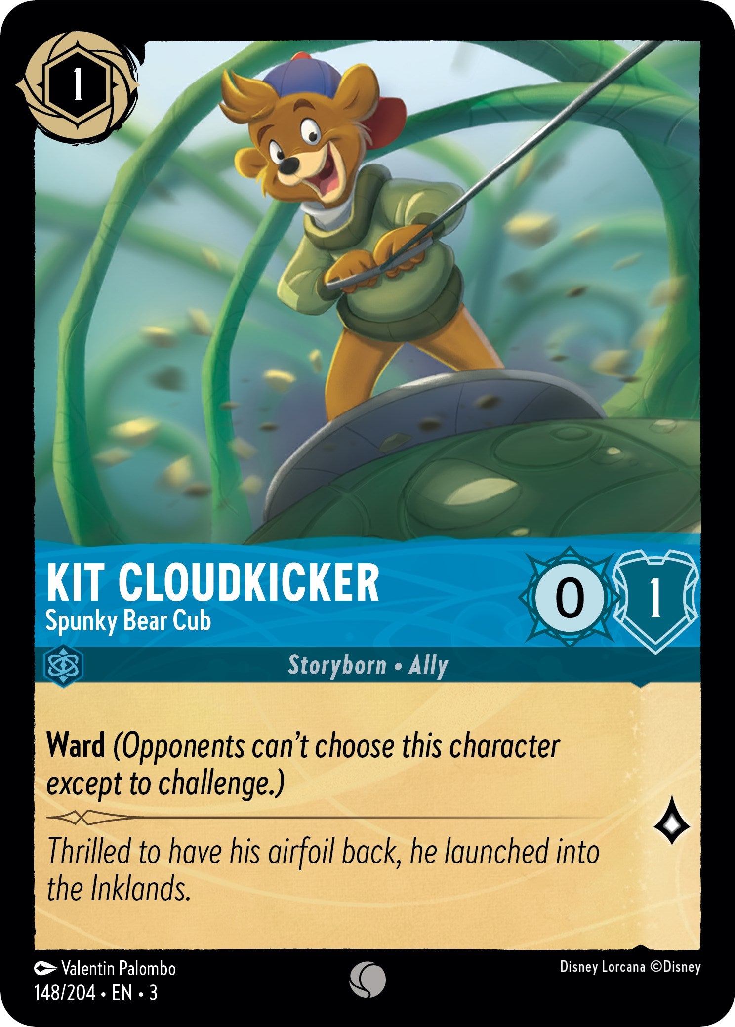 Kit Cloudkicker - Spunky Bear Cub (148/204) [Into the Inklands] | Rock City Comics