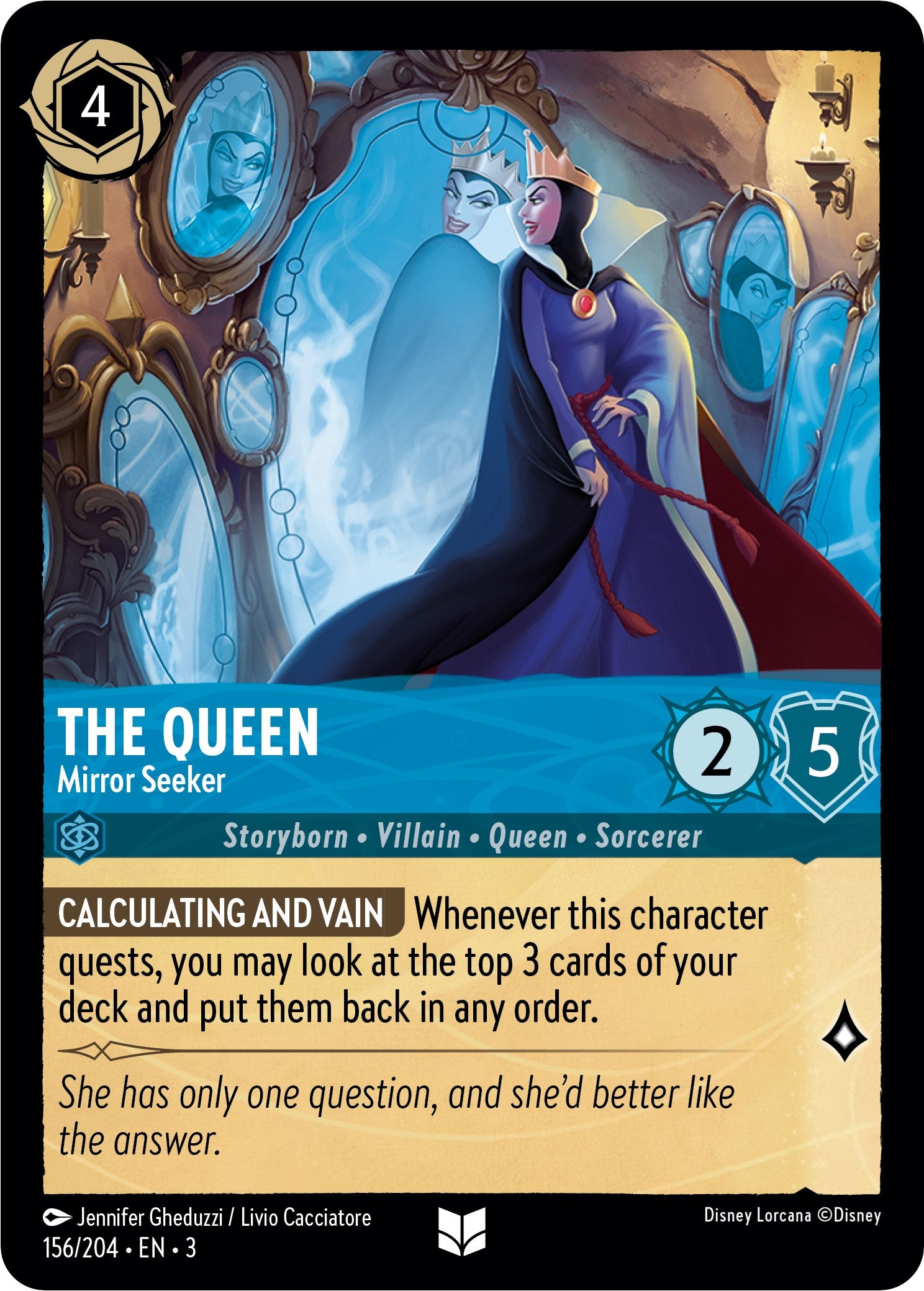 The Queen - Mirror Seeker (156/204) [Into the Inklands] | Rock City Comics