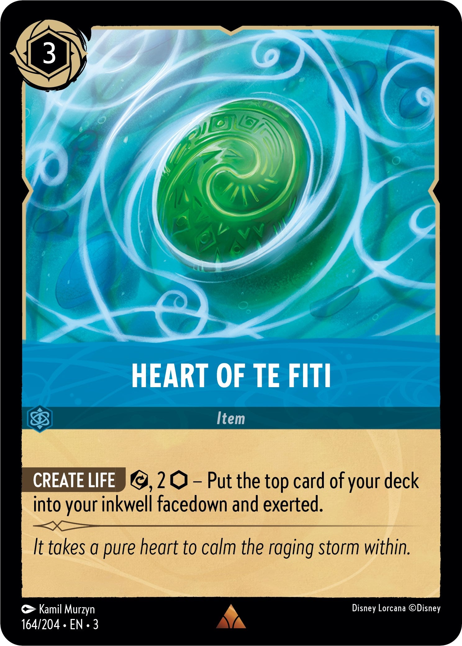 Heart of Te Fiti (164//204) [Into the Inklands] | Rock City Comics