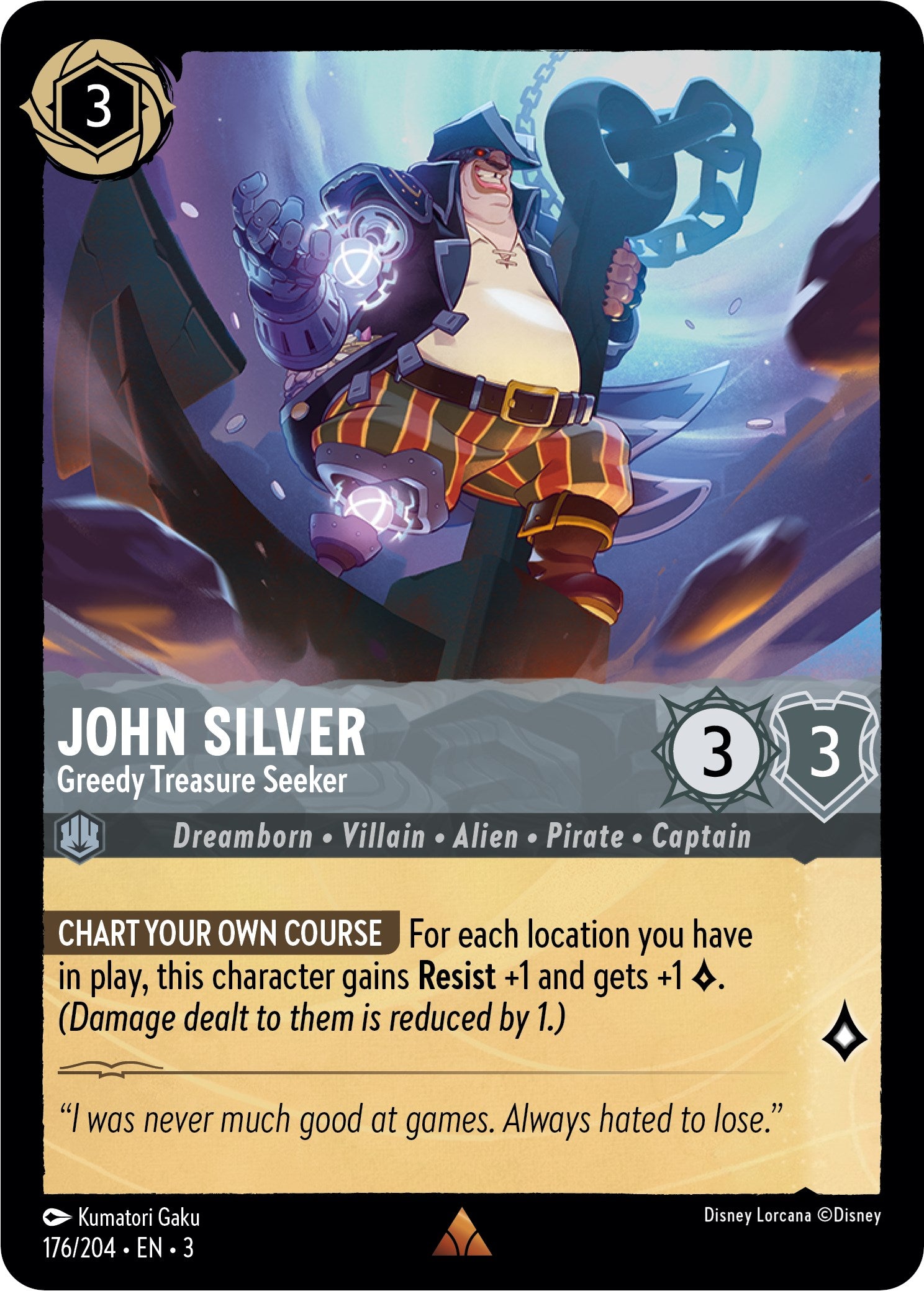 John Silver - Greedy Treasure Seeker (176/204) [Into the Inklands] | Rock City Comics