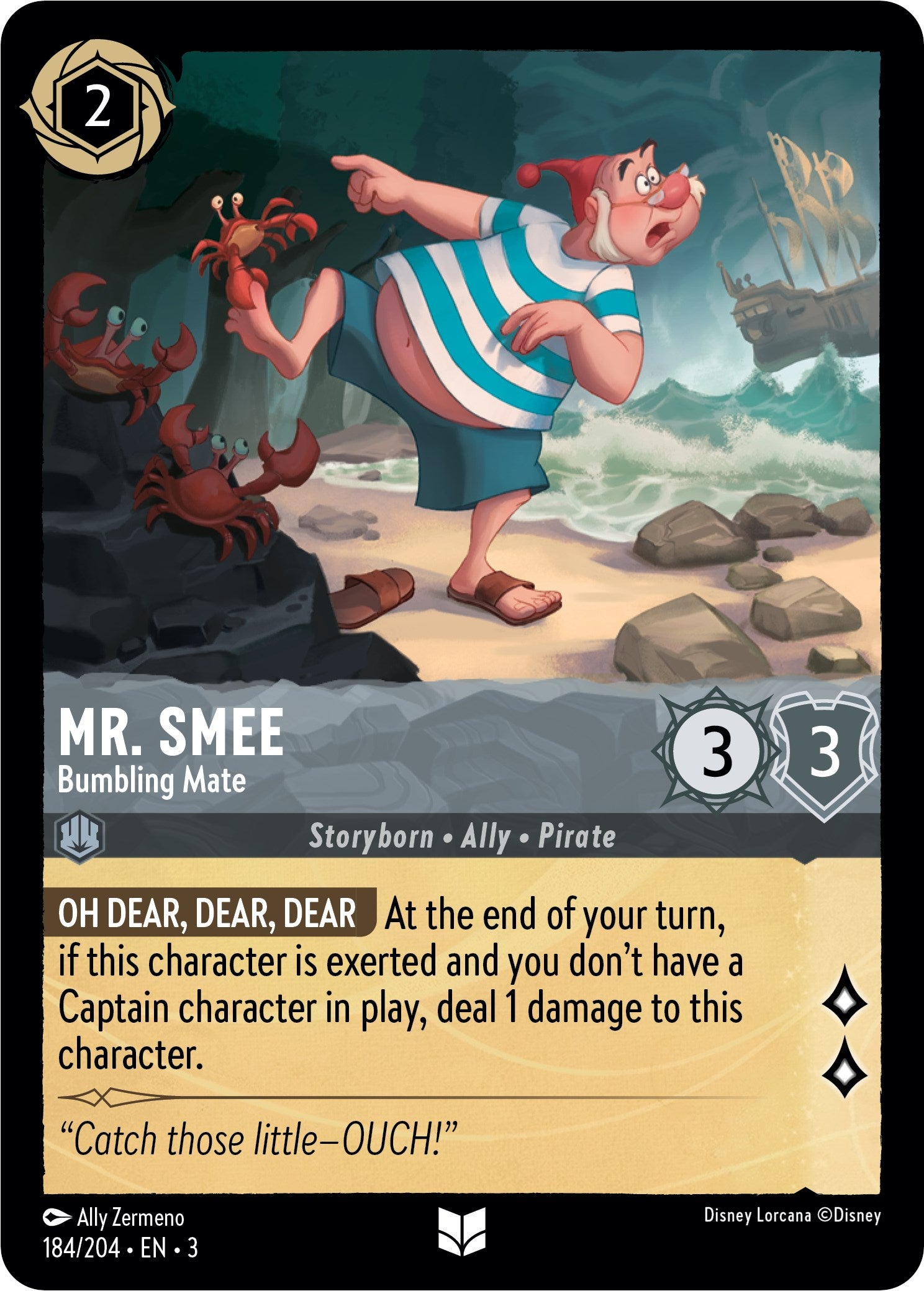 Mr. Smee - Bumbling Mate (184/204) [Into the Inklands] | Rock City Comics