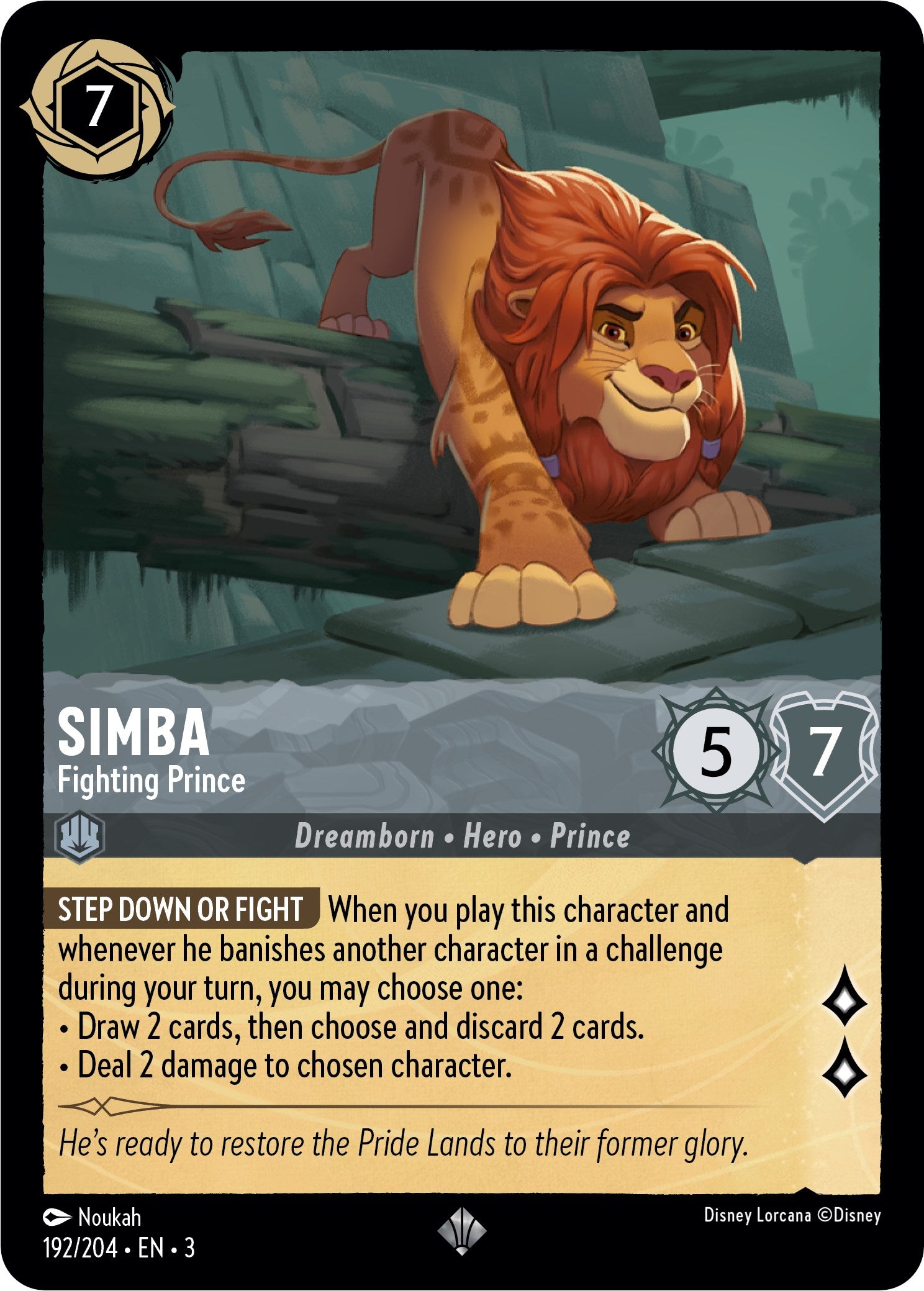 Simba - Fighting Prince (192/204) [Into the Inklands] | Rock City Comics