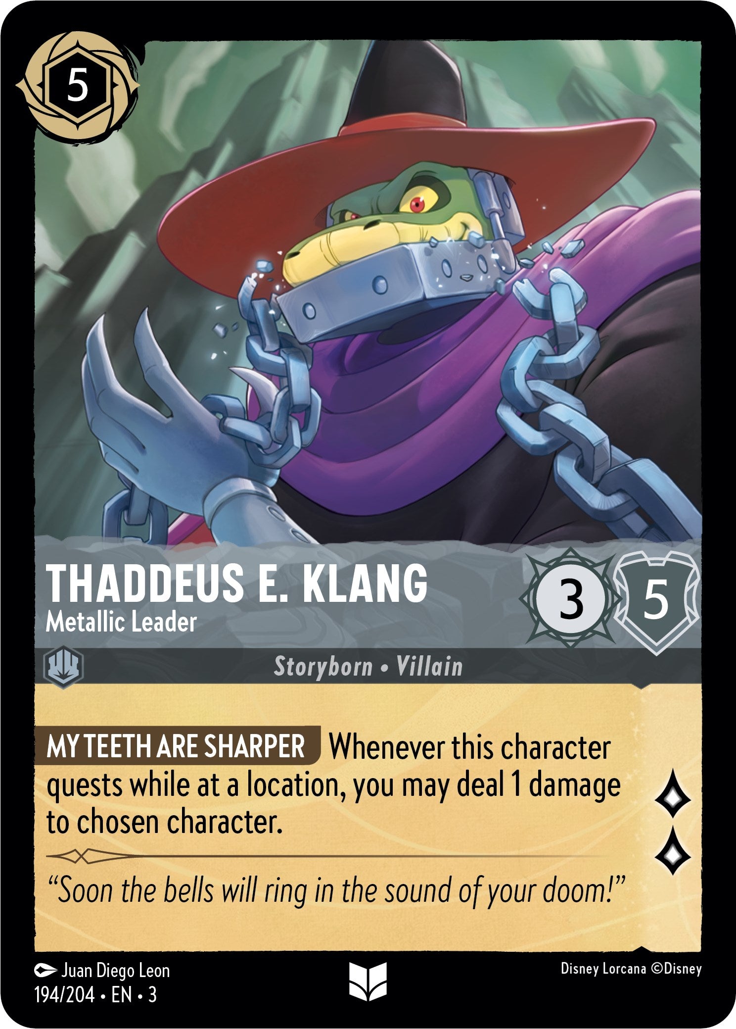 Thaddeus E. Klang - Metallic Leader (194/204) [Into the Inklands] | Rock City Comics