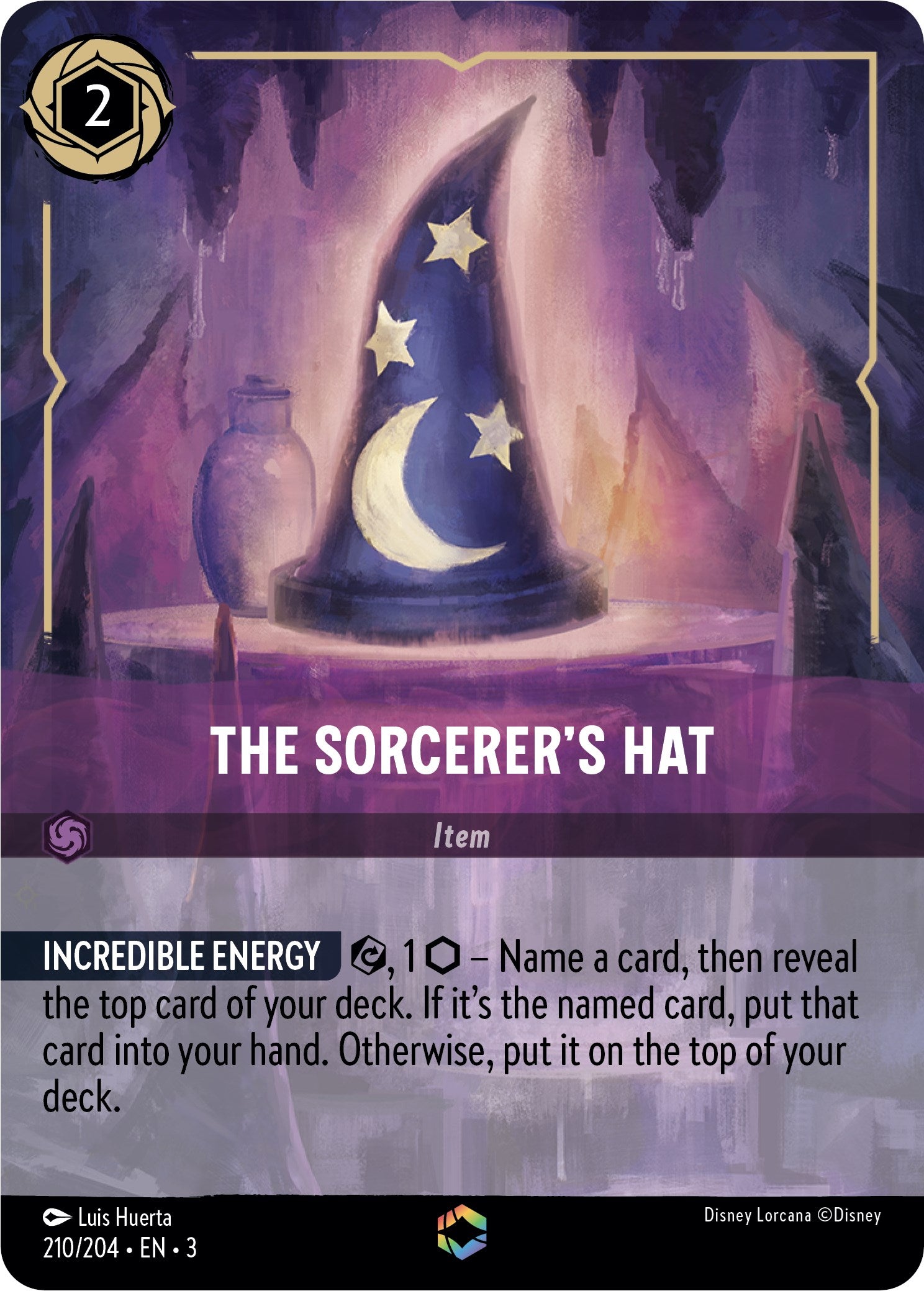 The Sorcerer's Hat (Alternate Art) (210/204) [Into the Inklands] | Rock City Comics