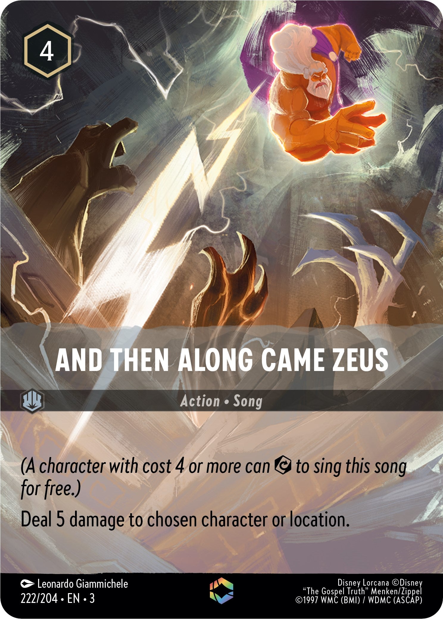 And Then Along Came Zeus (Alternate Art) (222/204) [Into the Inklands] | Rock City Comics