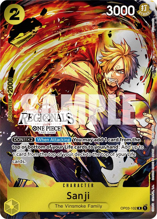 Sanji (Online Regional 2024) [Participant] [One Piece Promotion Cards] | Rock City Comics