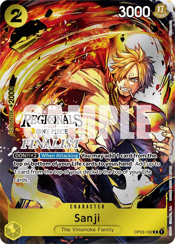 Sanji (Online Regional 2024) [Finalist] [One Piece Promotion Cards] | Rock City Comics