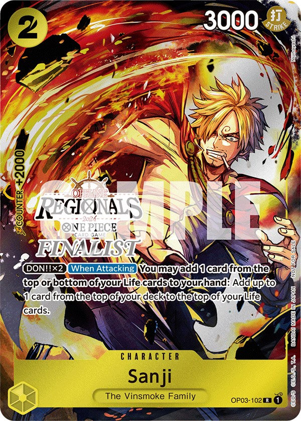 Sanji (Offline Regional 2024) [Finalist] [One Piece Promotion Cards] | Rock City Comics