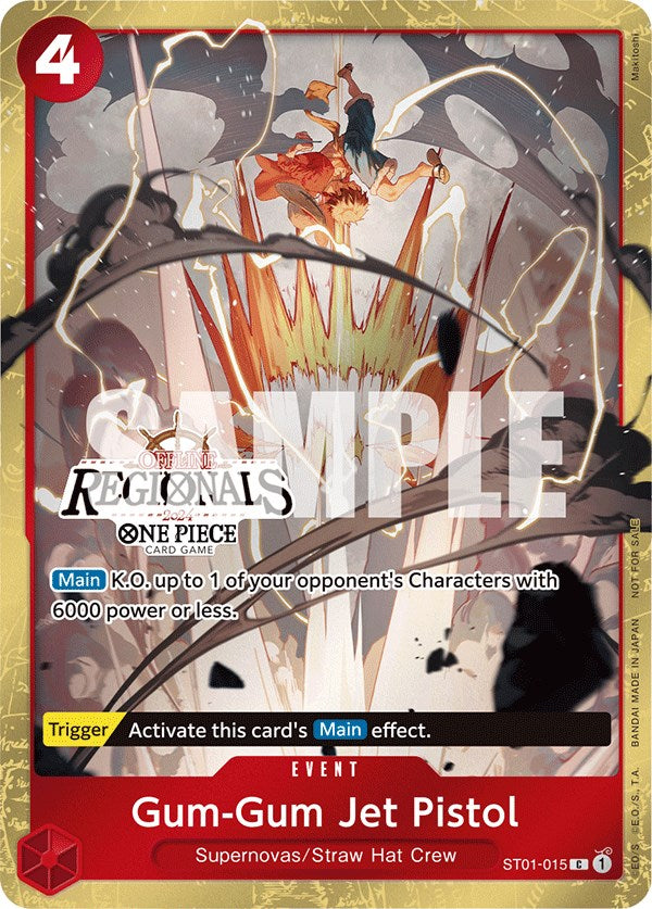 Gum-Gum Jet Pistol (Offline Regional 2024) [Participant] [One Piece Promotion Cards] | Rock City Comics