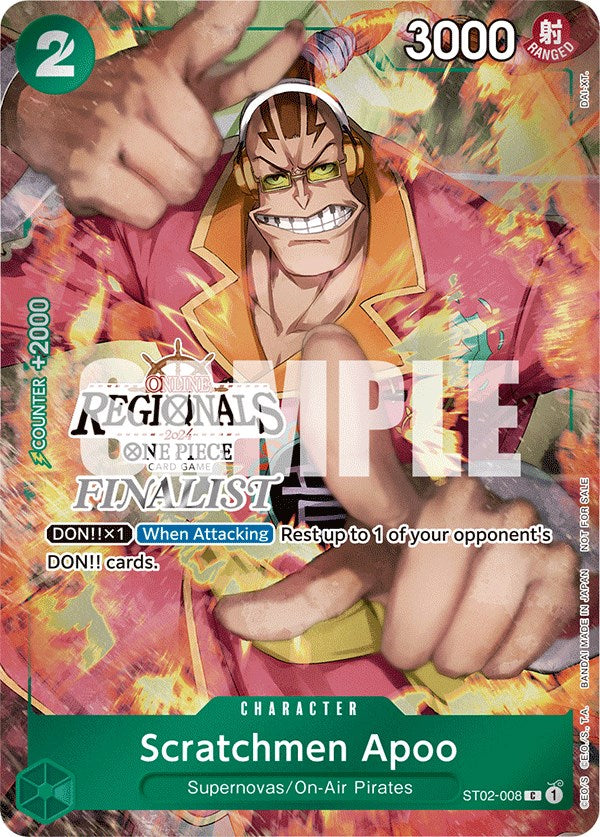 Scratchmen Apoo (Online Regional 2024) [Finalist] [One Piece Promotion Cards] | Rock City Comics