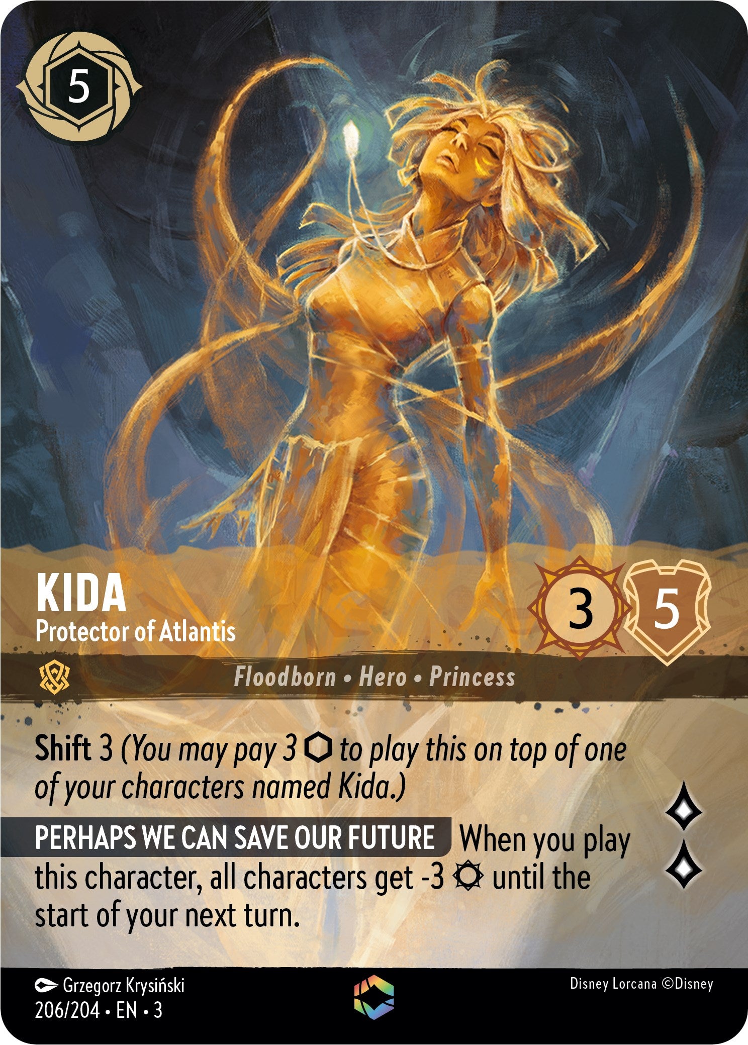 Kida - Protector of Atlantis (Alternate Art) (206/204) [Into the Inklands] | Rock City Comics