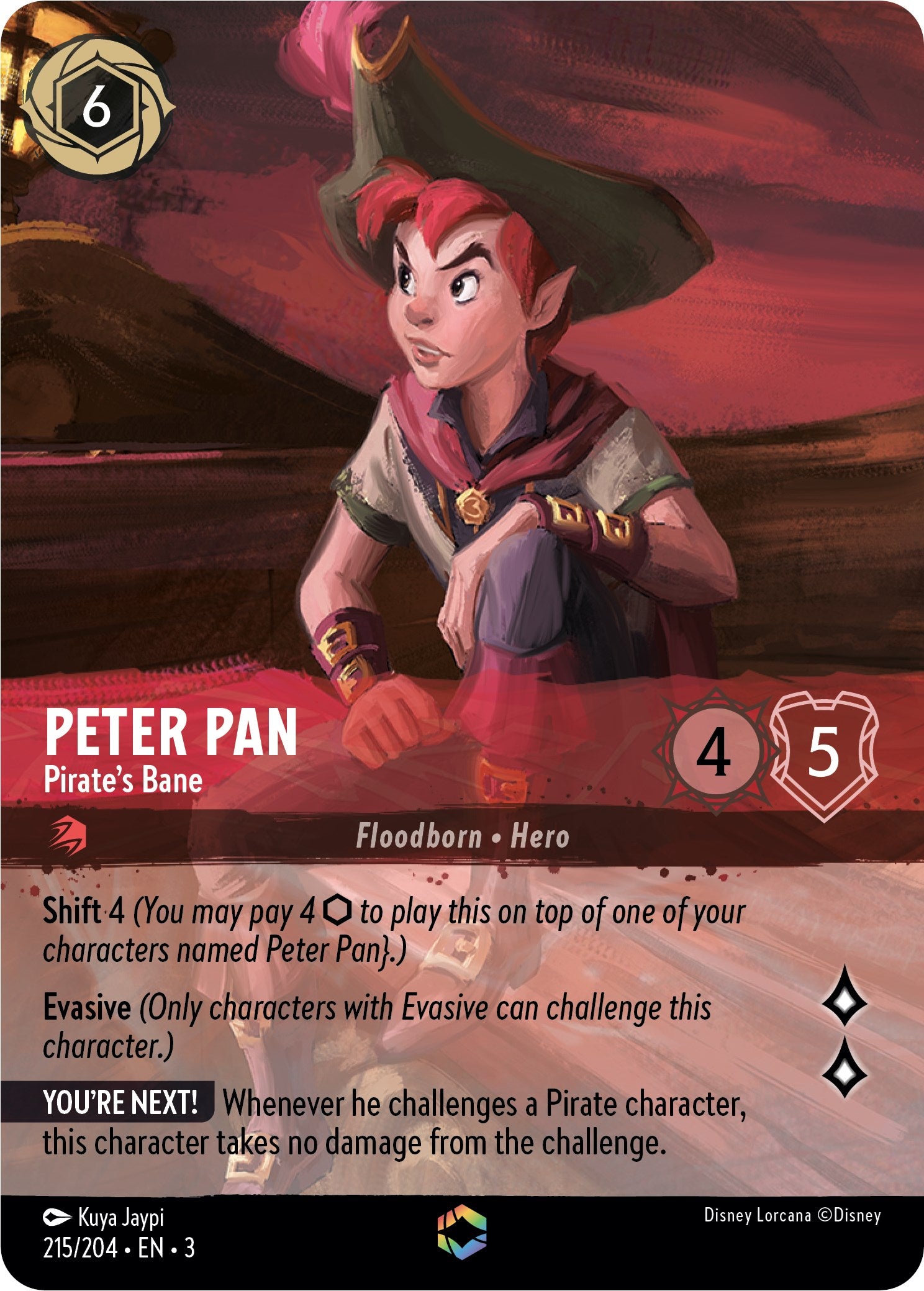 Peter Pan - Pirate's Bane (Alternate Art) (215/204) [Into the Inklands] | Rock City Comics