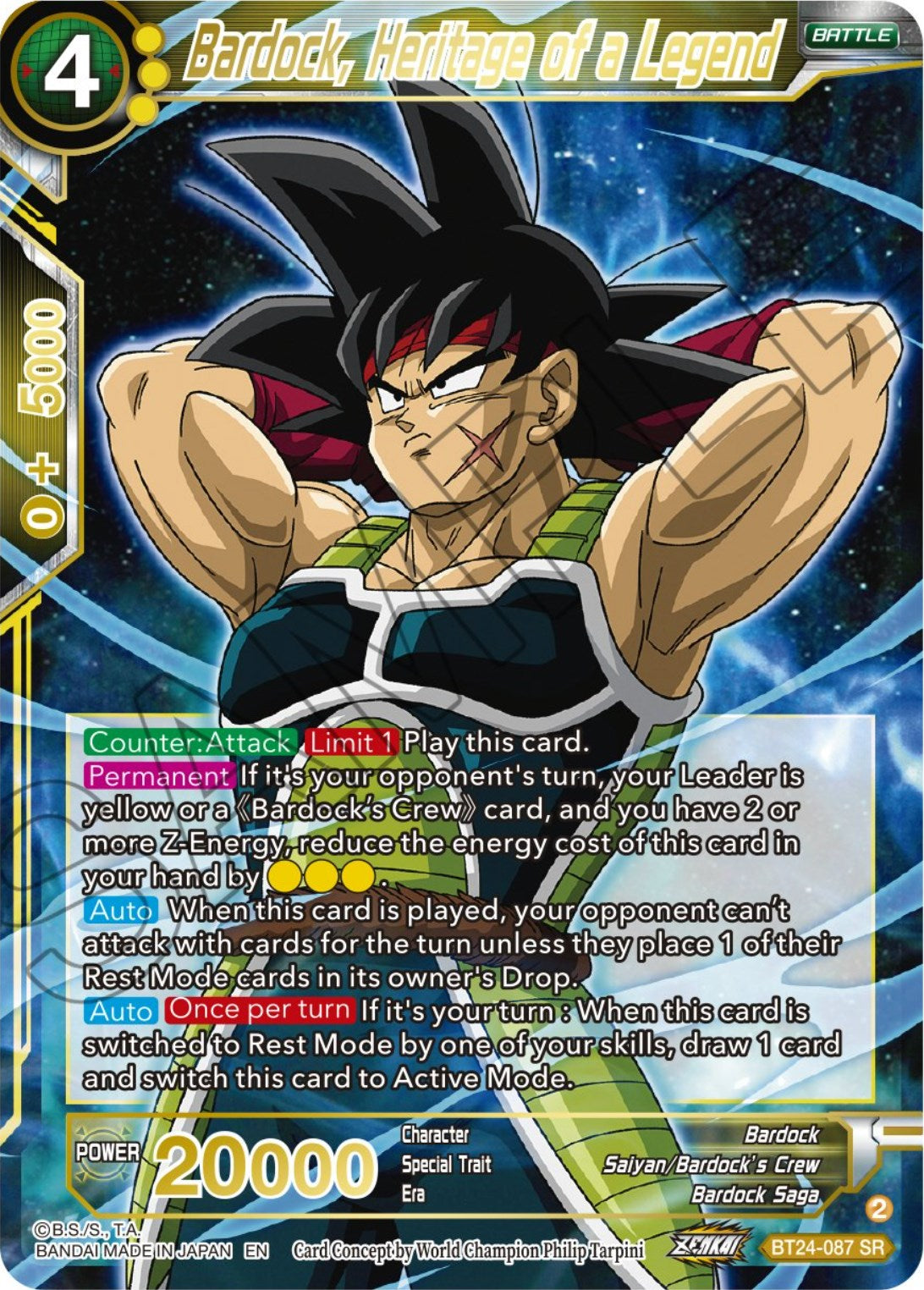 Bardock, Heritage of a Legend (BT24-087) [Beyond Generations] | Rock City Comics