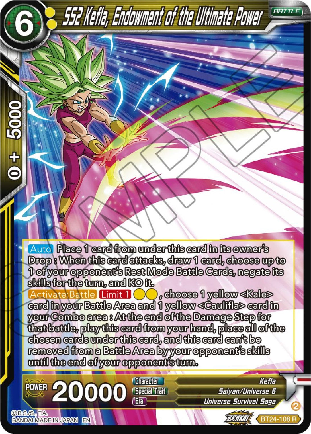 SS2 Kefla, Endowment of the Ultimate Power (BT24-108) [Beyond Generations] | Rock City Comics