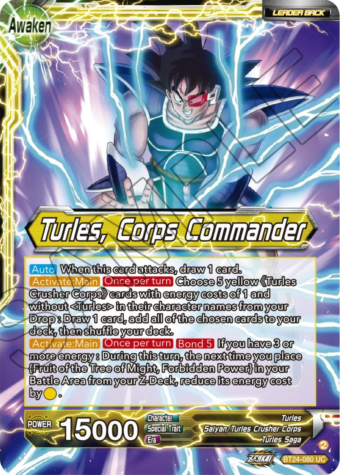 Turles // Turles, Corps Commander (BT24-080) [Beyond Generations] | Rock City Comics