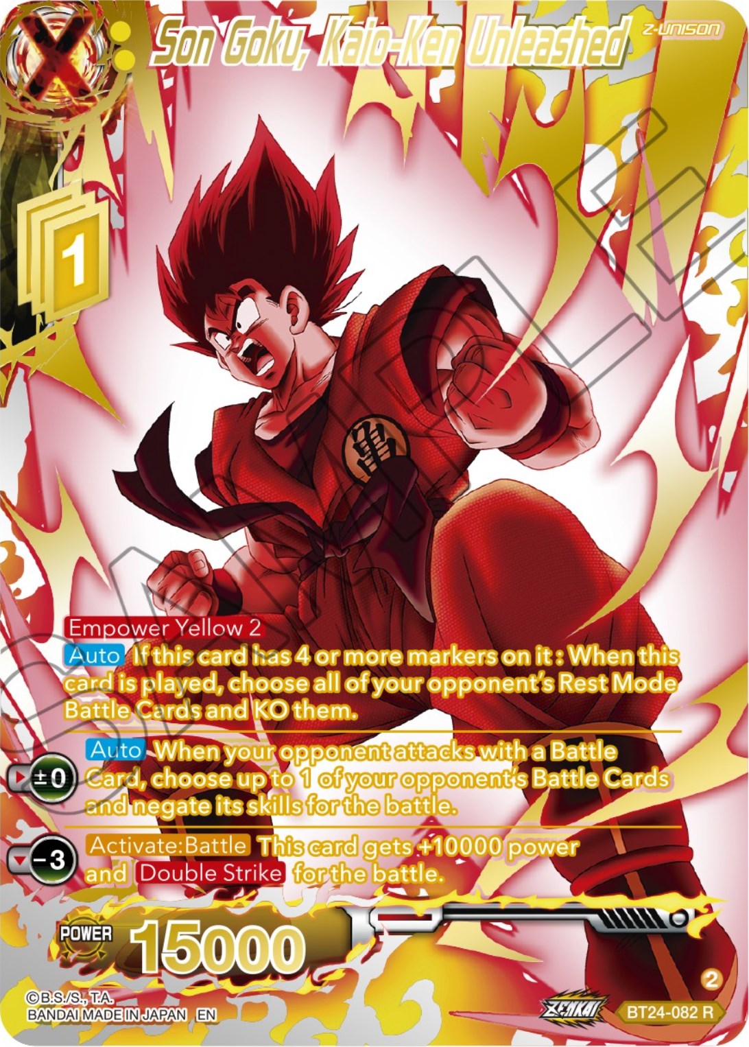 Son Goku, Kaio-Ken Unleashed (Collector Booster) (BT24-082) [Beyond Generations] | Rock City Comics