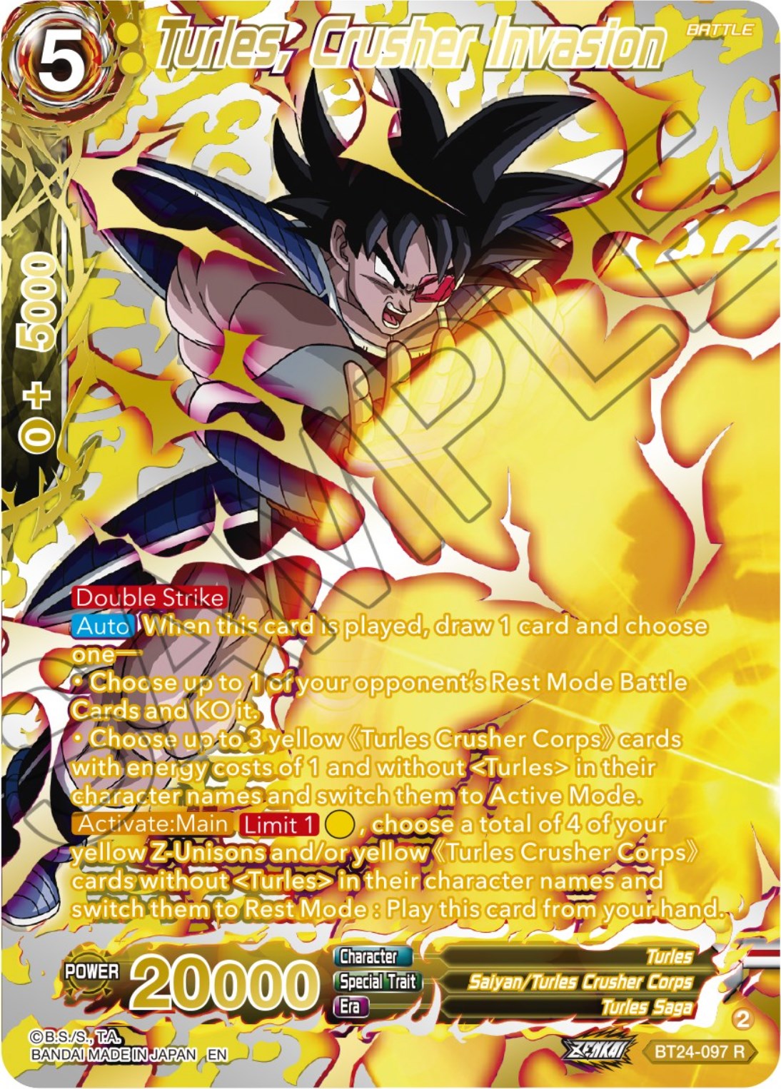 Turles, Crusher Invasion (Collector Booster) (BT24-097) [Beyond Generations] | Rock City Comics