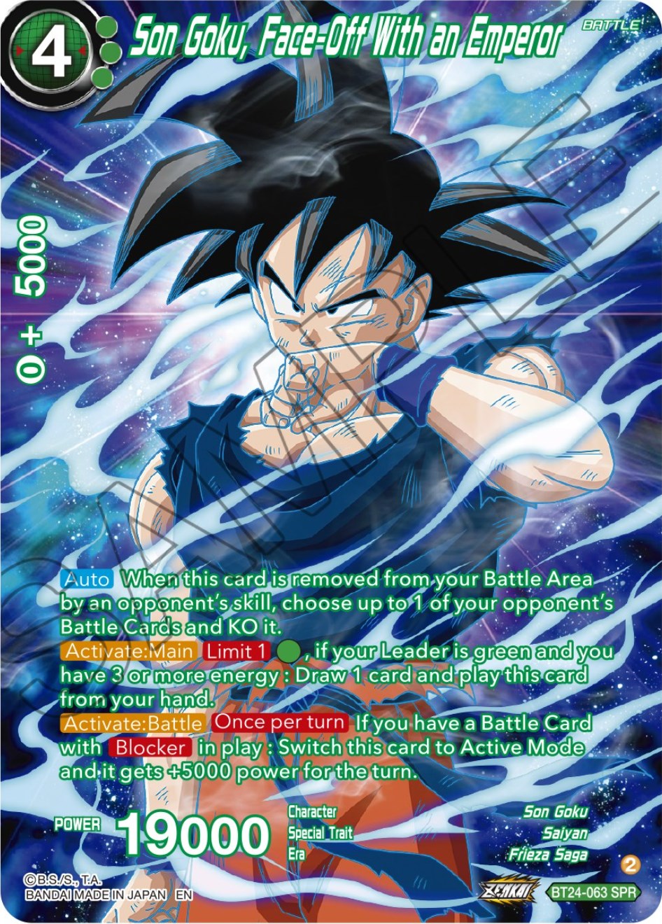 Son Goku, Face-Off With an Emperor (SPR) (BT24-063) [Beyond Generations] | Rock City Comics